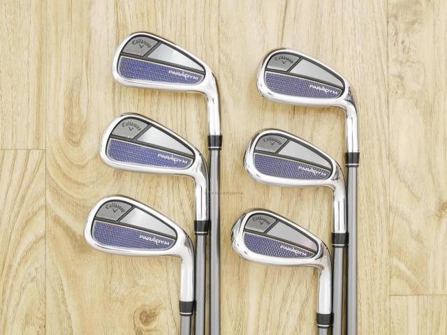 Iron set : Callaway : ชุดเหล็ก Callaway Paradym (รุ่นล่าสุด ออกปี 2023 Japan Spec.) มีเหล็ก 6-Pw,Aw (6 ชิ้น) ก้านกราไฟต์ Fujikura MC 70 Flex R