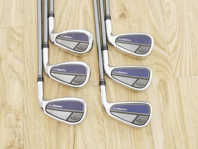 Iron set : Callaway : ชุดเหล็ก Callaway Paradym (รุ่นล่าสุด ออกปี 2023 Japan Spec.) มีเหล็ก 6-Pw,Aw (6 ชิ้น) ก้านกราไฟต์ Fujikura MC 70 Flex R