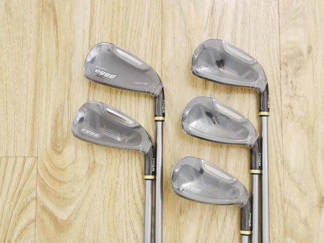 Iron set : PRGR : **ของใหม่ ยังไม่แกะพลาสติก** ชุดเหล็กกระเทย PRGR Super Egg Iron (ตัวท๊อปสุด หน้าเด้งเกินกฏ ใช้แข่งไม่ได้ ตีไกมลมากๆ) มีเหล็ก 6-Pw (5 ชิ้น) ก้านกราไฟต์ Flex SR (M-40)