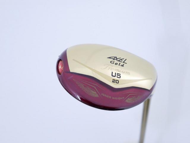 Fairway Wood : Tsuruya : ไม้กระเทย Tsuruya AXEL Gold Premium IV (รุ่นปี 2021 ตัวท๊อป ของใหม่ 2 หมื่นกว่า) Loft 20 Flex R