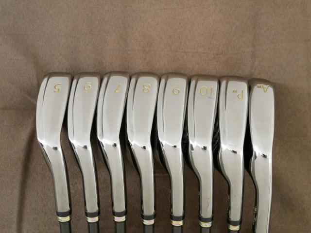 Iron set : Maruman : ชุดเหล็ก Maruman Majesty Vanquich XR (รุ่นท๊อปสุด ตีง่าย ไกลมาก ของใหม่ 7 หมื่นบาท) มีเหล็ก 5-10,Pw,Aw (8 ชิ้น) ก้านกราไฟต์ Flex SR