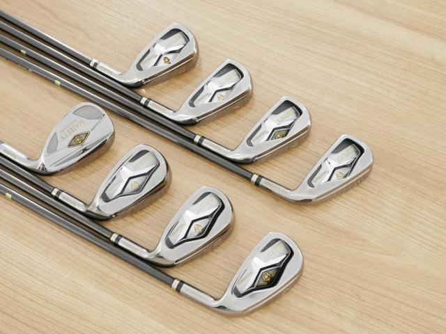 Iron set : Maruman : ชุดเหล็ก Maruman Majesty Vanquich XR (รุ่นท๊อปสุด ตีง่าย ไกลมาก ของใหม่ 7 หมื่นบาท) มีเหล็ก 5-10,Pw,Aw (8 ชิ้น) ก้านกราไฟต์ Flex SR