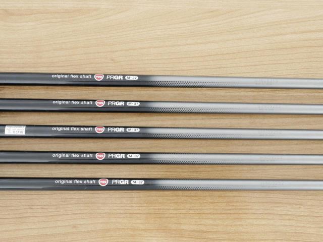 Iron set : PRGR : ชุดเหล็กกระเทย PRGR NEW Egg Forged (รุ่นปี 2020 ตีง่ายและไกลมากๆ เด้งสุดๆ COR 0.82) มีเหล็ก 6-Pw (5 ชิ้น) ก้านกราไฟต์ Flex R (M-37)