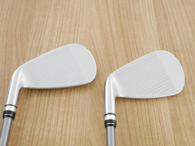 Iron set : PRGR : ชุดเหล็กกระเทย PRGR NEW Egg Forged (รุ่นปี 2020 ตีง่ายและไกลมากๆ เด้งสุดๆ COR 0.82) มีเหล็ก 6-Pw (5 ชิ้น) ก้านกราไฟต์ Flex R (M-37)