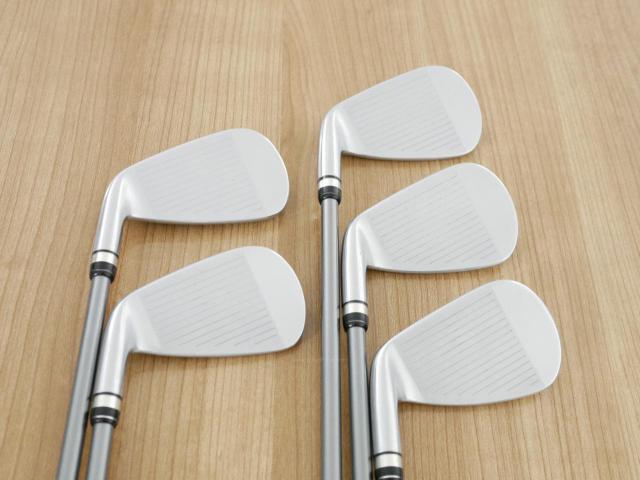 Iron set : PRGR : ชุดเหล็กกระเทย PRGR NEW Egg Forged (รุ่นปี 2020 ตีง่ายและไกลมากๆ เด้งสุดๆ COR 0.82) มีเหล็ก 6-Pw (5 ชิ้น) ก้านกราไฟต์ Flex R (M-37)