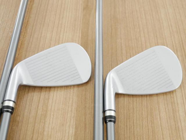 Iron set : PRGR : ชุดเหล็กกระเทย PRGR NEW Egg Forged (รุ่นปี 2020 ตีง่ายและไกลมากๆ เด้งสุดๆ COR 0.82) มีเหล็ก 6-Pw (5 ชิ้น) ก้านกราไฟต์ Flex R (M-37)