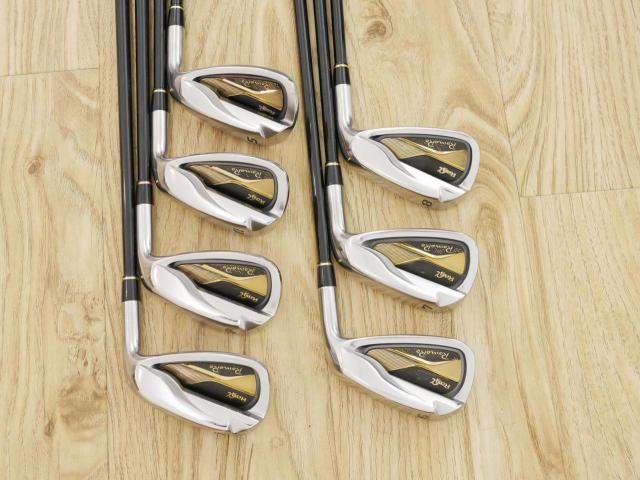 Iron set : Romaro : ชุดเหล็ก Romaro Ray Alpha Gold (ใบใหญ่ ตีไกลมากๆ หน้าเด้ง) มีเหล็ก 6-Pw,Aw,Sw (7 ชิ้น) ก้านกราไฟต์ Flex SR