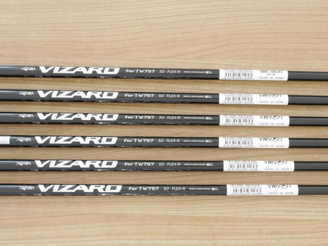 Iron set : Honma : **ของใหม่ ยังไม่แกะพลาสติก** ชุดเหล็ก Honma Tour World TW757P (ออกปี 2022) มีเหล็ก 5-Pw (6 ชิ้น) ก้านกราไฟต์ Honma Vizard 50 Flex R