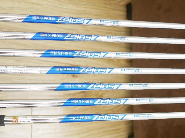 Iron set : Callaway : ชุดเหล็ก Callaway EPIC Forged Star (รุ่นท้อปสุด ปี 2020 ตีไกลกว่าปกติ 2 เบอร์) มีเหล็ก 5-Pw,Gw (7 ชิ้น) ก้านเหล็ก NS PRO ZELOS 7 FLEX S