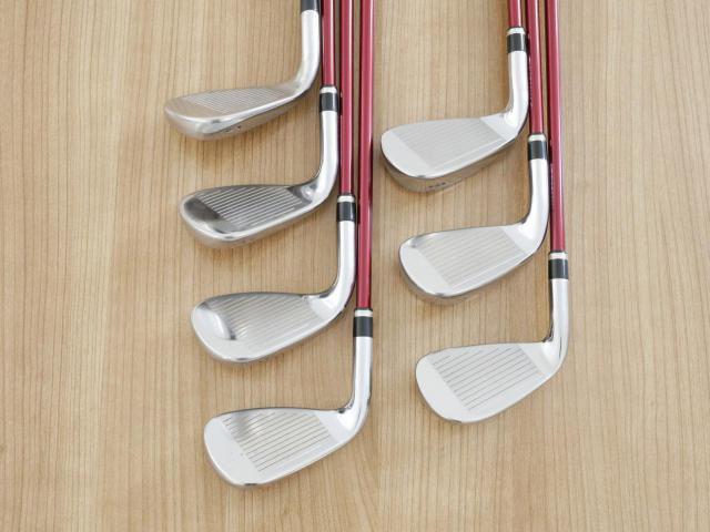 Iron set : Katana : ชุดเหล็ก Katana Voltio IV G Series I Silver (ปี 2017) มีเหล็ก 6-Pw,Aw,Sw (7 ชิ้น เหล็กยาวเป็นกระเทย) ก้านกราไฟต์ Fujikura Speeder 360 Flex R