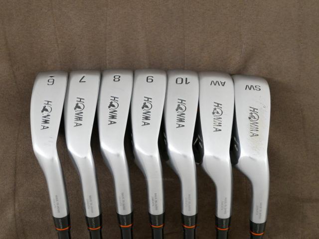 Iron set : Honma : ชุดเหล็ก Honma ATHPORT E+ มีเหล็ก 6-10,Aw,Sw (7 ชิ้น) ก้านกราไฟต์ Honma ARMRQ WT-53 Flex R