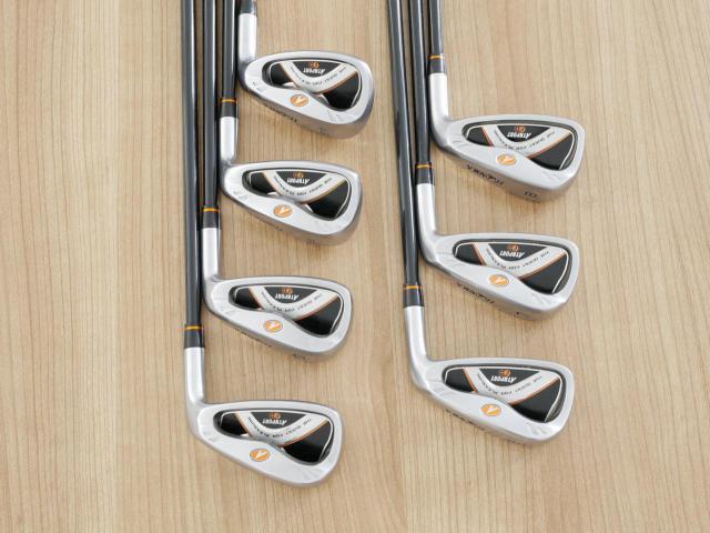 Iron set : Honma : ชุดเหล็ก Honma ATHPORT E+ มีเหล็ก 6-10,Aw,Sw (7 ชิ้น) ก้านกราไฟต์ Honma ARMRQ WT-53 Flex R
