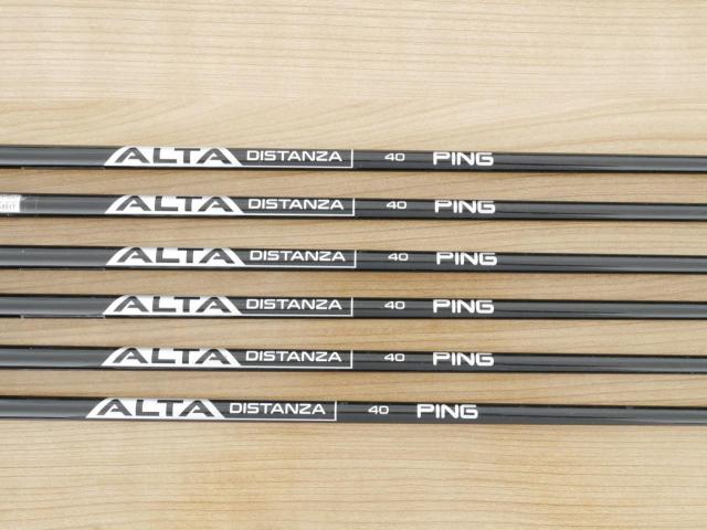 Iron set : Ping : ชุดเหล็ก Ping G710 (ปี 2021 Japan Spec. ใบใหญ่ ง่ายที่สุด ไกลที่สุดของ Ping) มีเหล็ก 7-Pw,Aw,Sw (6 ชิ้น) ก้านกราไฟต์ Ping ALTA Distanza 40 Flex R