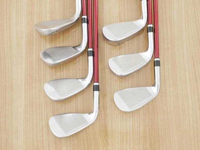 Iron set : Katana : ชุดเหล็ก Katana Voltio IV G Series I Silver (ปี 2017) มีเหล็ก 6-Pw,Aw,Sw (7 ชิ้น เหล็กยาวเป็นกระเทย) ก้านกราไฟต์ Fujikura Speeder 360 Flex R