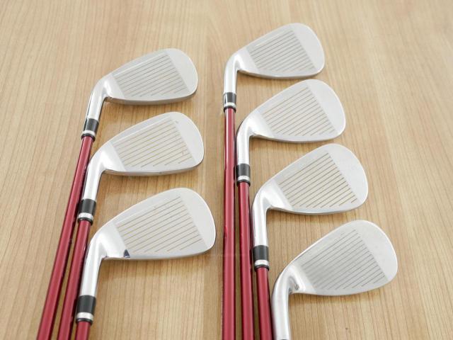 Iron set : Katana : ชุดเหล็ก Katana Voltio IV G Series I Silver (ปี 2017) มีเหล็ก 6-Pw,Aw,Sw (7 ชิ้น เหล็กยาวเป็นกระเทย) ก้านกราไฟต์ Fujikura Speeder 360 Flex R