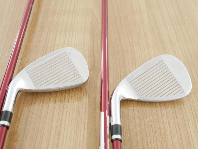 Iron set : Katana : ชุดเหล็ก Katana Voltio IV G Series I Silver (ปี 2017) มีเหล็ก 6-Pw,Aw,Sw (7 ชิ้น เหล็กยาวเป็นกระเทย) ก้านกราไฟต์ Fujikura Speeder 360 Flex R