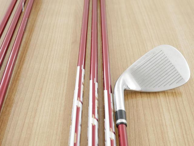 Iron set : Katana : ชุดเหล็ก Katana Voltio IV G Series I Silver (ปี 2017) มีเหล็ก 6-Pw,Aw,Sw (7 ชิ้น เหล็กยาวเป็นกระเทย) ก้านกราไฟต์ Fujikura Speeder 360 Flex R