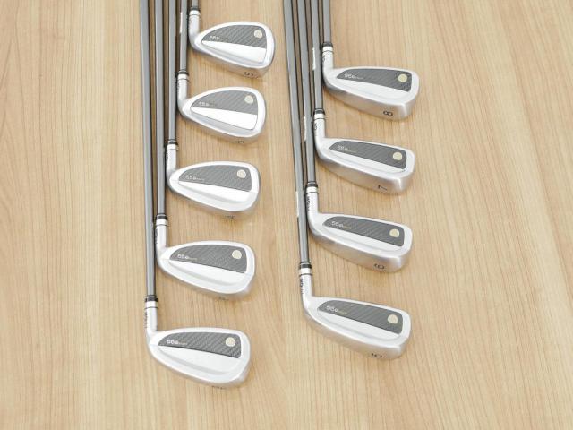 Iron set : PRGR : ชุดเหล็กกระเทย PRGR Super Egg Iron (รุ่นปี 2023 ตัวท๊อปสุด หน้าเด้งเกินกฏ ใช้แข่งไม่ได้ ตีไกลมากๆ) มีเหล็ก 5-Pw,Aw,As,Sw (9 ชิ้น เต็มเซ็ต) ก้านกราไฟต์ Flex R (M-37)