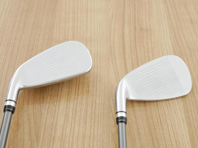 Iron set : PRGR : ชุดเหล็กกระเทย PRGR Super Egg Iron (รุ่นปี 2023 ตัวท๊อปสุด หน้าเด้งเกินกฏ ใช้แข่งไม่ได้ ตีไกลมากๆ) มีเหล็ก 5-Pw,Aw,As,Sw (9 ชิ้น เต็มเซ็ต) ก้านกราไฟต์ Flex R (M-37)