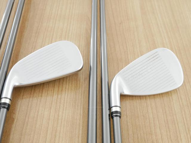 Iron set : PRGR : ชุดเหล็กกระเทย PRGR Super Egg Iron (รุ่นปี 2023 ตัวท๊อปสุด หน้าเด้งเกินกฏ ใช้แข่งไม่ได้ ตีไกลมากๆ) มีเหล็ก 5-Pw,Aw,As,Sw (9 ชิ้น เต็มเซ็ต) ก้านกราไฟต์ Flex R (M-37)