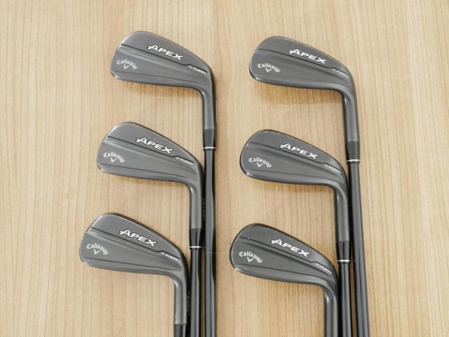 Iron set : Callaway : ชุดเหล็ก Callaway Apex Ti Fusion Black (รุ่นท็อปสุด แพงที่สุด ปี 2025 ของใหม่ 8 หมื่นบาท) มีเหล็ก 6-Pw,Aw (6 ชิ้น) ก้านกราไฟต์ UST Mamiya ATTAS FF 85 Flex S