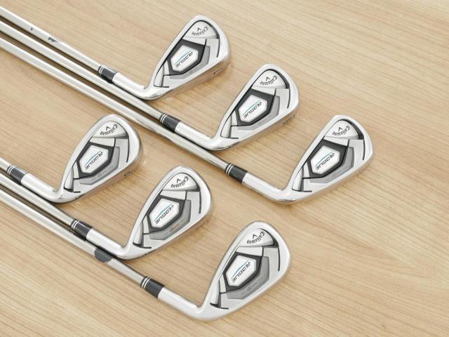 Iron set : Callaway : ชุดเหล็ก Callaway Rogue CF18 (ออกปี 2018 ตีง่าย ไกล) มีเหล็ก 5-Pw (6 ชิ้น) ก้านกราไฟต์ UST Mamiya ATTAS 80 Flex S