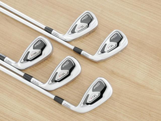 Iron set : Titleist : ชุดเหล็ก Titleist VG3 Type D Forged (ปี 2017 Japan Spec. ตีง่ายและไกลที่สุดของ Titleist) มีเหล็ก 6-Pw (5 ชิ้น) ก้านกราไฟต์ Mitsubishi VGI Flex R