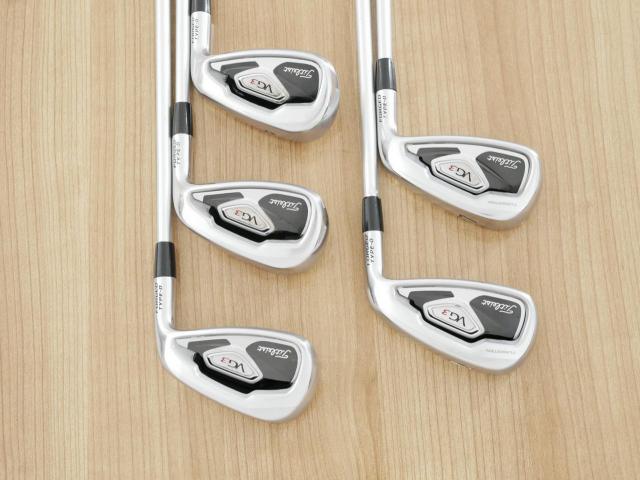 Iron set : Titleist : ชุดเหล็ก Titleist VG3 Type D Forged (ปี 2017 Japan Spec. ตีง่ายและไกลที่สุดของ Titleist) มีเหล็ก 6-Pw (5 ชิ้น) ก้านกราไฟต์ Mitsubishi VGI Flex R