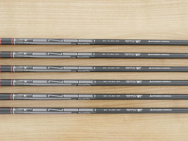 Iron set : Tsuruya : ชุดเหล็ก Tsuruya Goldenprix TR-01 (รุ่นใหม่ ตีง่าย ไกลมากๆ) มีเหล็ก 6-Pw,48 (6 ชิ้น) ก้านกราไฟต์ Flex SR