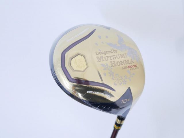 Driver : Other Brand : **ของใหม่ ยังไม่แกะพลาสติก** ไดรเวอร์ Mutsumi Honma MH500X HOUOH (หัวขนาด 500cc. หน้าเด้งเกินกฏ) Loft 10.5 Flex SR