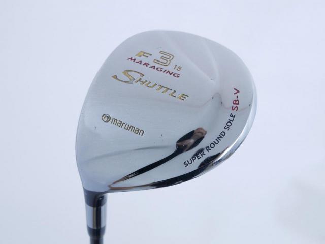 x.. Left Handed ..x : All : หัวไม้ 3 Maruman Shuttle F (รุ่นยอดนิยม หน้า Maraging เสียงใส) Loft 15 Flex R