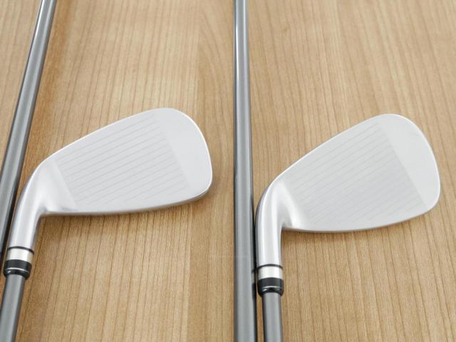 Iron set : PRGR : ชุดเหล็กกระเทย PRGR Super Egg Iron (รุ่นปี 2023 ตัวท๊อปสุด หน้าเด้งเกินกฏ ใช้แข่งไม่ได้ ตีไกลมากๆ) มีเหล็ก 7-Pw,Aw,As (6 ชิ้น) ก้านกราไฟต์ Flex R (M-37)