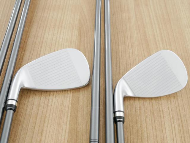 Iron set : PRGR : ชุดเหล็กกระเทย PRGR Super Egg Iron (รุ่นปี 2023 ตัวท๊อปสุด หน้าเด้งเกินกฏ ใช้แข่งไม่ได้ ตีไกลมากๆ) มีเหล็ก 7-Pw,Aw,As (6 ชิ้น) ก้านกราไฟต์ Flex R (M-37)