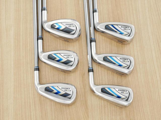 Iron set : XXIO : ชุดเหล็ก XXIO Cross 2 (ออกปี 2021 ตีไกลที่สุดของที่สุดจาก XXIO หน้าเด้งสุดๆ) มีเหล็ก 6-Pw,Aw (6 ชิ้น ตีไกลกว่าปกติ 2 เบอร์) ก้านกราไฟต์ MH-2000 Flex S