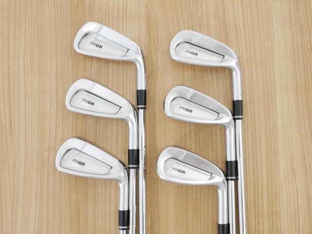 Iron set : PRGR : ชุดเหล็ก PRGR 02 Forged (ปี 2021 นุ่มมาก หายาก) มีเหล็ก 5-Pw (6 ชิ้น) ก้านเหล็ก NS Pro 950 NEO Flex S