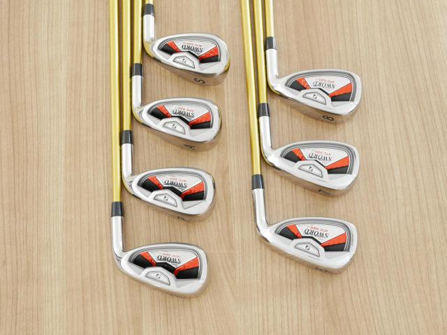 Iron set : Katana : ชุดเหล็ก Katana Sword ATC-589a (หน้าเด้ง) มีเหล็ก 6-Pw,Aw,Sw (7 ชิ้น) ก้านกราไฟต์ Fujikura Speeder 589 Flex SR