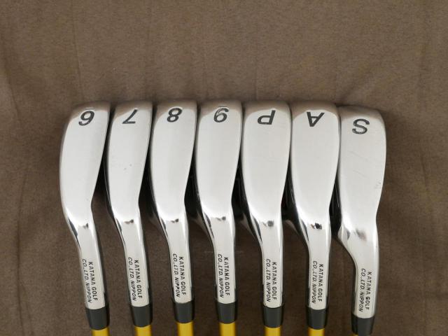 Iron set : Katana : ชุดเหล็ก Katana Sword ATC-589a (หน้าเด้ง) มีเหล็ก 6-Pw,Aw,Sw (7 ชิ้น) ก้านกราไฟต์ Fujikura Speeder 589 Flex SR