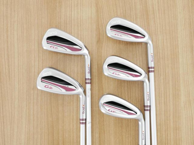 Lady club : All : ชุดเหล็ก Ping G Le2 (ปี 2021 Japan Spec. ใบใหญ่ ตีง่ายมาก) มีเหล็ก 7-Pw,Sw (5 ชิ้น) ก้านกราไฟต์ Ping ULT 240 Flex L