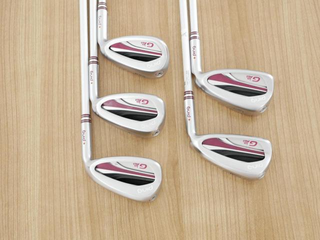 Lady club : All : ชุดเหล็ก Ping G Le2 (ปี 2021 Japan Spec. ใบใหญ่ ตีง่ายมาก) มีเหล็ก 7-Pw,Sw (5 ชิ้น) ก้านกราไฟต์ Ping ULT 240 Flex L