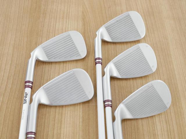 Lady club : All : ชุดเหล็ก Ping G Le2 (ปี 2021 Japan Spec. ใบใหญ่ ตีง่ายมาก) มีเหล็ก 7-Pw,Sw (5 ชิ้น) ก้านกราไฟต์ Ping ULT 240 Flex L