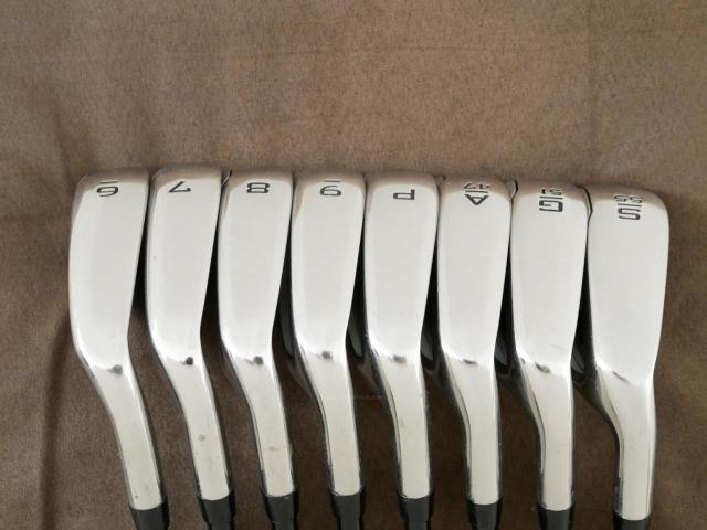 Iron set : Callaway : ชุดเหล็ก Callaway Paradym Ai Smoke HL (ออกปี 2024 ตีง่ายมาก ไกล Japan Spec.) มีเหล็ก 6-Pw,Aw,Gw,Sw (8 ชิ้น) ก้านกราไฟต์ Mitsubishi TENSEI 50 Flex R