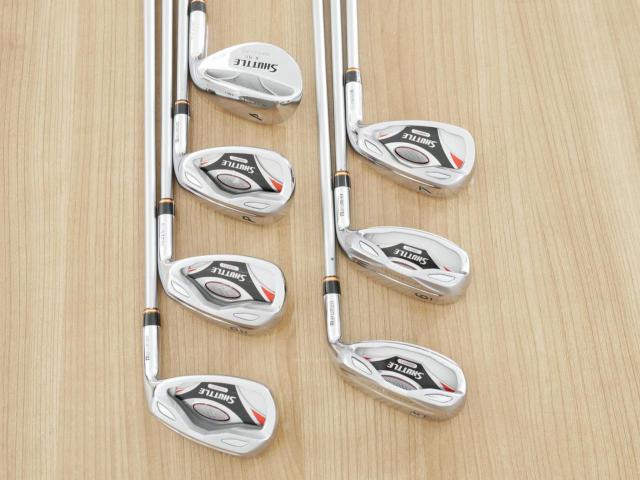 Iron set : Maruman : ชุดเหล็กกระเทย Maruman Shuttle i3000Mx (ตีง่ายมากๆ ไกล เหล็กยาวเป็น Utility) มีเหล็ก 5-Pw,Aw (7 ชิ้น) ก้านกราไฟต์ Flex R
