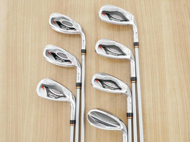 Iron set : Maruman : ชุดเหล็กกระเทย Maruman Shuttle i3000Mx (ตีง่ายมากๆ ไกล เหล็กยาวเป็น Utility) มีเหล็ก 5-Pw,Aw (7 ชิ้น) ก้านกราไฟต์ Flex R