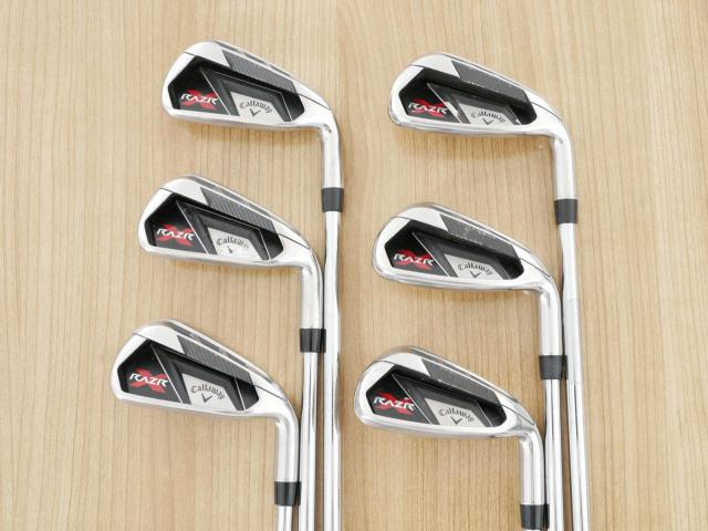 Iron set : Callaway : ชุดเหล็ก Callaway RAZR X มีเหล็ก 5-Pw (6 ชิ้น) ก้านเหล็ก NS Pro 950 Flex S