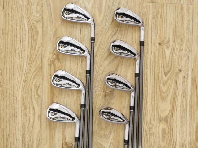 Iron set : Taylormade : ชุดเหล็ก Taylormade Gloire (รุ่นท๊อปสุด Japan Spec. ใบใหญ่ ตีง่าย ไกล) มีเหล็ก 5-Pw,Aw,Sw (8 ชิ้น) ก้านกราไฟต์ Flex SR
