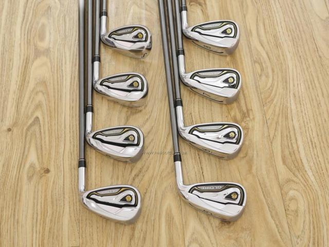 Iron set : Taylormade : ชุดเหล็ก Taylormade Gloire (รุ่นท๊อปสุด Japan Spec. ใบใหญ่ ตีง่าย ไกล) มีเหล็ก 5-Pw,Aw,Sw (8 ชิ้น) ก้านกราไฟต์ Flex SR