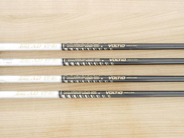 Iron set : Katana : **ก้านสั้น** ชุดเหล็กกระเทย Katana Voltio G Series มีเหล็ก 7-Pw (4 ชิ้น) ก้าน Tour AD VT-5 Flex R
