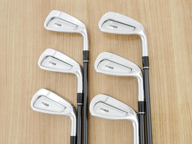Iron set : PRGR : ชุดเหล็ก PRGR 02 Forged (ปี 2021 นุ่มมาก หายาก) มีเหล็ก 5-Pw (6 ชิ้น) ก้านกราไฟต์ Mitsubishi Diamana Flex SR