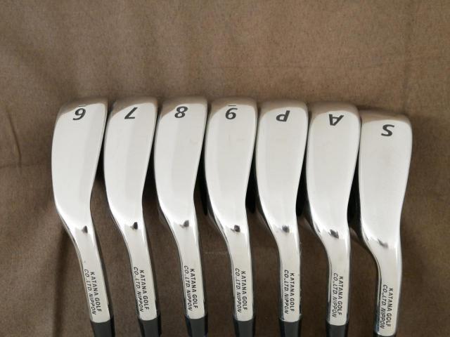 Iron set : Katana : ชุดเหล็ก Katana Sword GS-7 (หน้าเด้ง) มีเหล็ก 6-Pw,Aw,Sw (7 ชิ้น) ก้านกราไฟต์ Fujikura Speeder Five Flex R