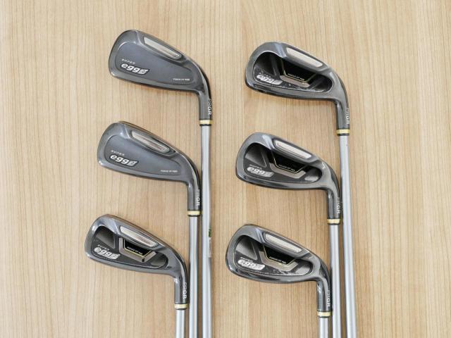 Iron set : PRGR : ชุดเหล็กกระเทย PRGR Super Egg Iron (ปี 2018 ตัวท๊อปสุด หน้าเด้งเกินกฏ ใช้แข่งไม่ได้ ตีไกมลมากๆ) มีเหล็ก 5-Pw (6 ชิ้น)  ก้านกราไฟต์ Flex R (M-37)